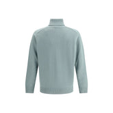 Brooksfield Green Fleece Wool Turtleneck